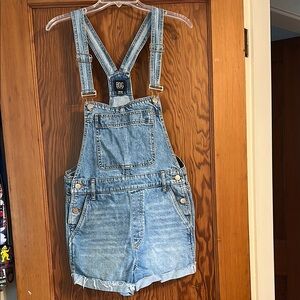 Denim Overalls with Adjustable Straps